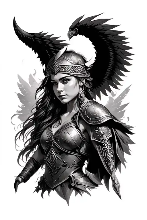 Viking Valkyrie Warrior Woman