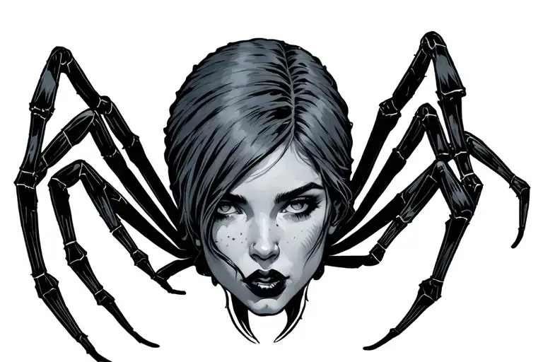 Spider With Woman Head