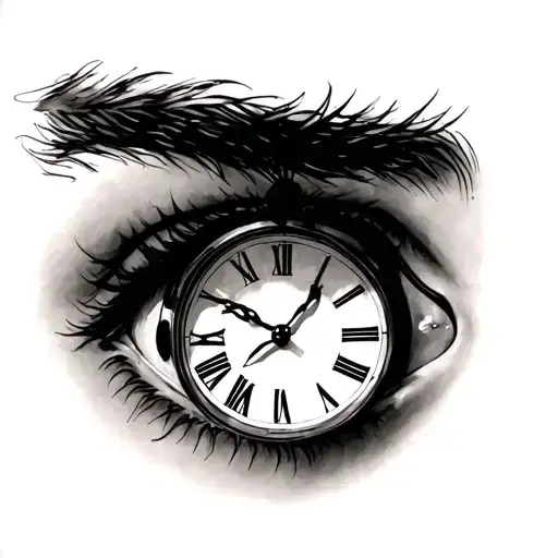 Eyes In Clock