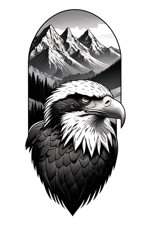 Eagle Head And Mountain Range