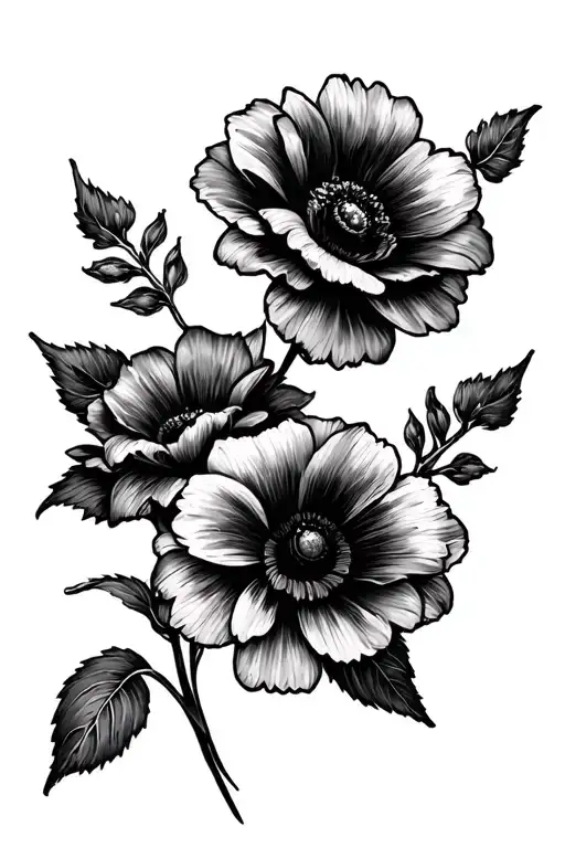 Black Flowers Dark Spots