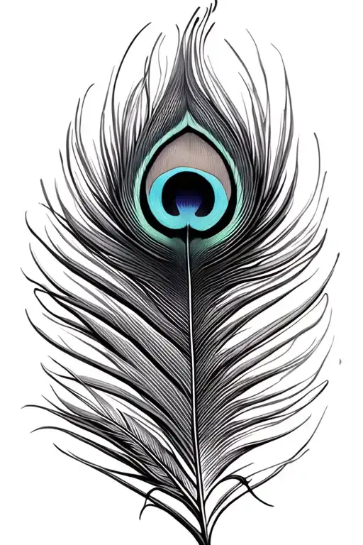 Peacock Feather Intertwined