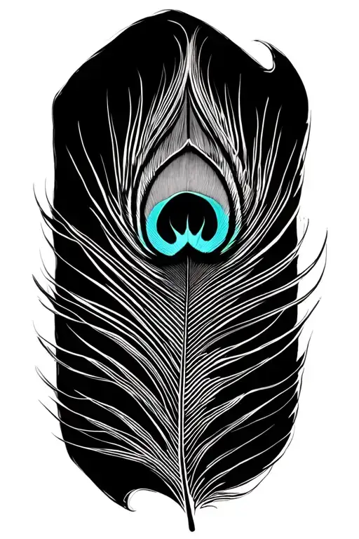 Peacock Feather With Shivas Third