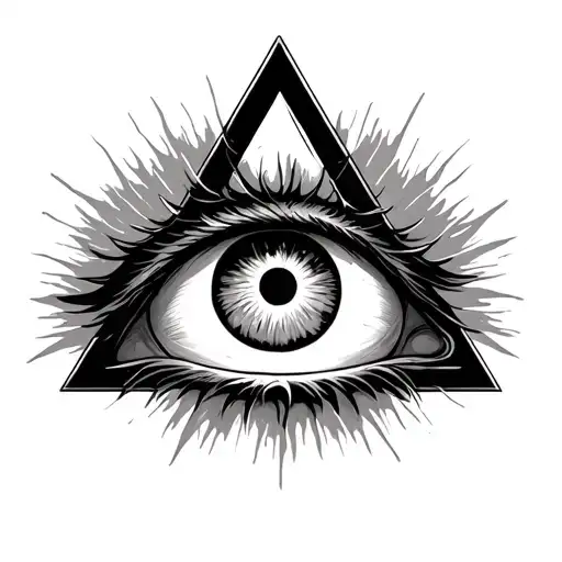 Evil Eye And Eye Of Providence Triangle