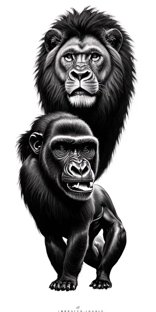 Lion And Gorilla Together Tasting