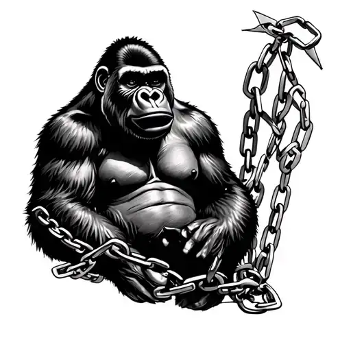 Gorilla Mom And Chains