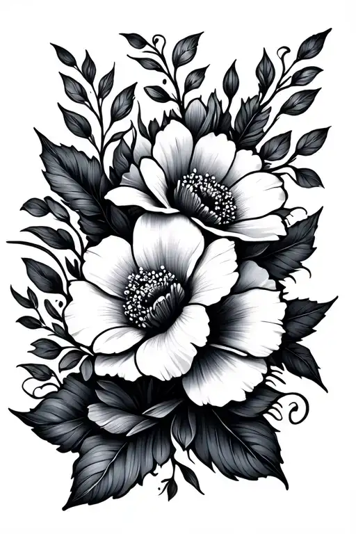 Pretty Flowers And Flowy Lines With Designs That Are Whimsical