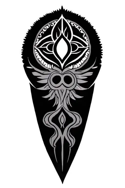 Symetrical Gemini Symbol With Mendala