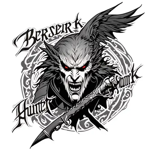 Berserk Hunter Brand Replacing The Lines With Words