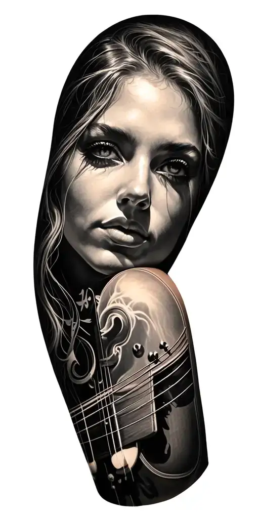 Half Sleeve Tattoo About Music