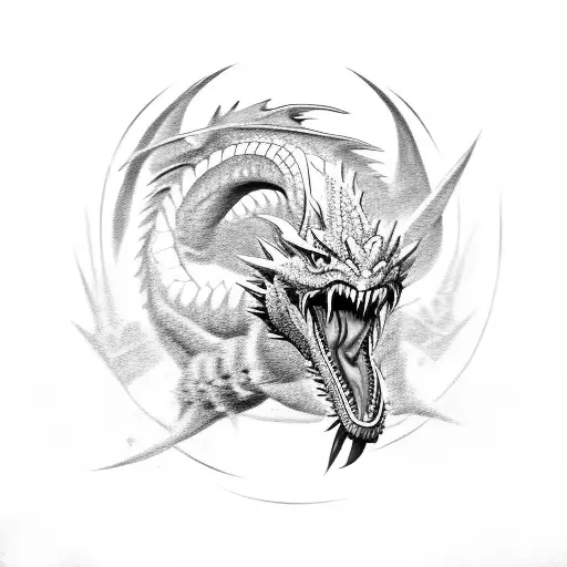 Solider Fighting Dragon