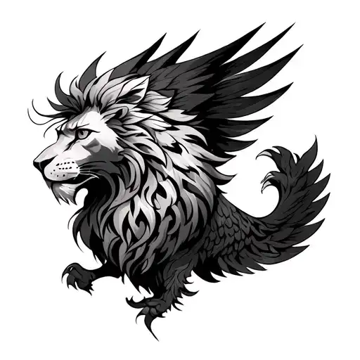 Phoenix And Lion