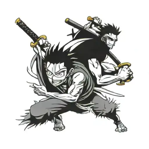 Zoro Y Luffy One Piece