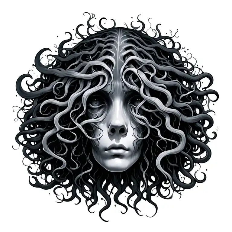 Seaweed Jellyfish Medusa Head Spine