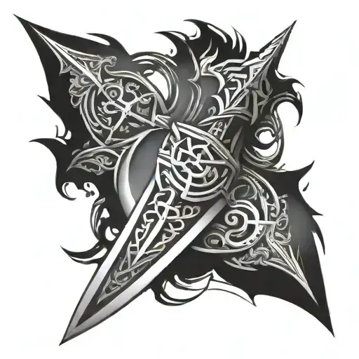 Inverted Spear Of Heaven And Berserk Symbol