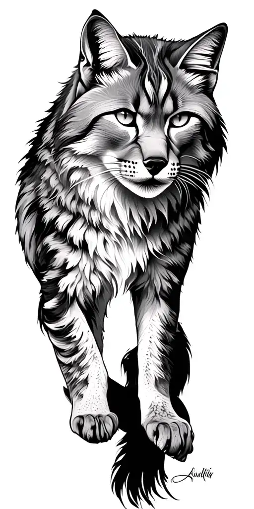 Lynx And Foresttrees