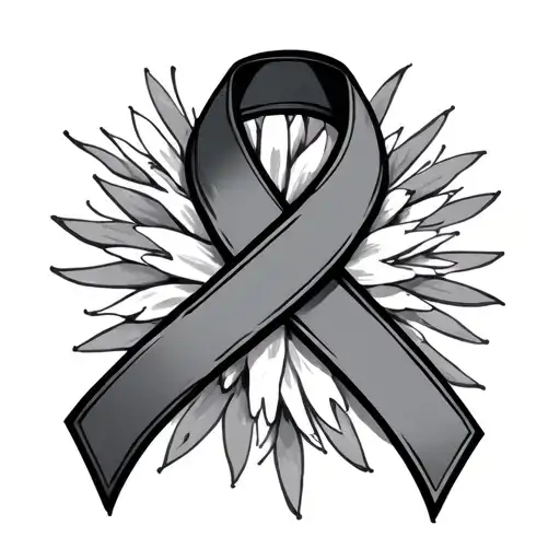 Cancer Survivor Ribbon Intertwined