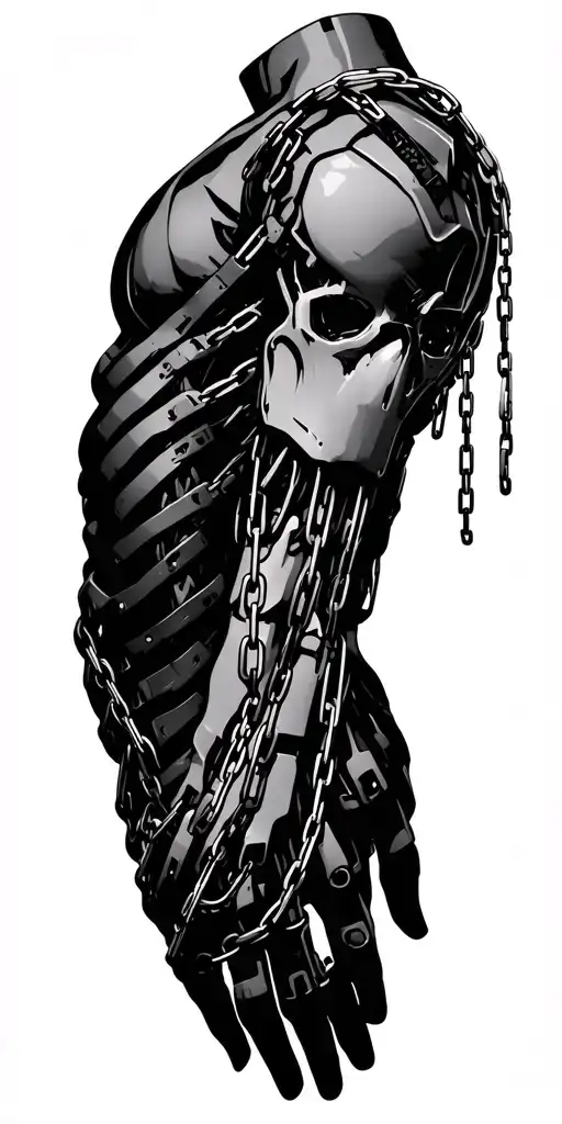 Cybernetic Sleeve With Chains