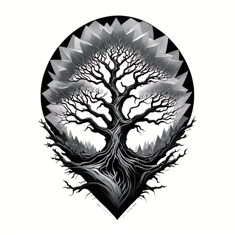 Geometric Tree Growth Intertwined