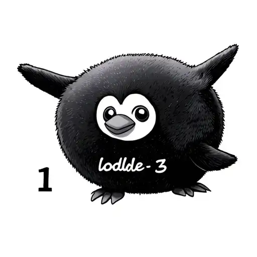 Penguin With The Words 1 Loddle 3