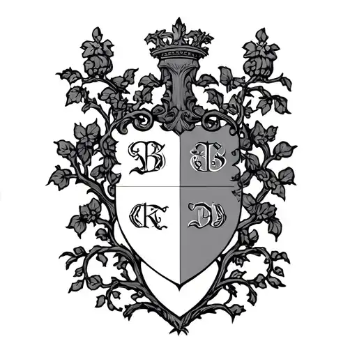 Coat Of Arms Initials Family Tree