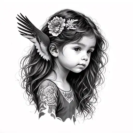 Little Girl With Thrush