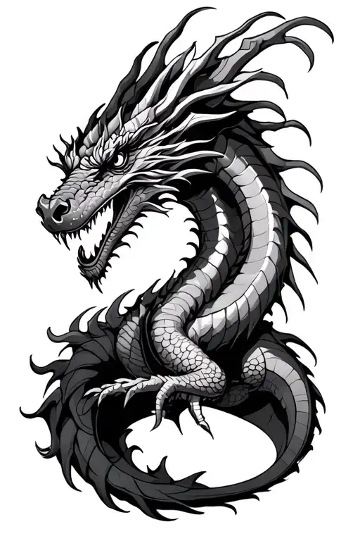 Fantasy Style Dragon Forearm