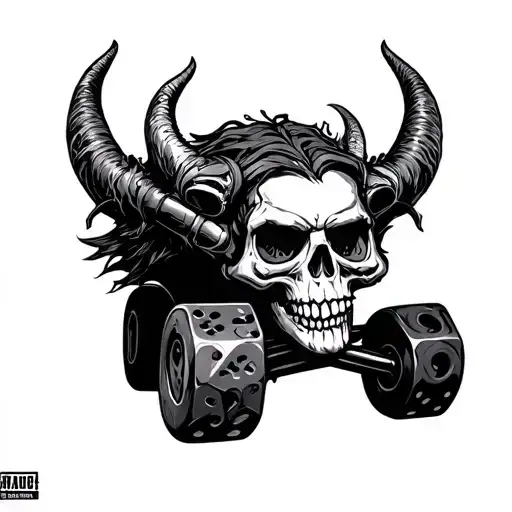 Truck Skull Dice Demon