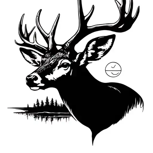 Deer Antlers And Sunshine Minimalist