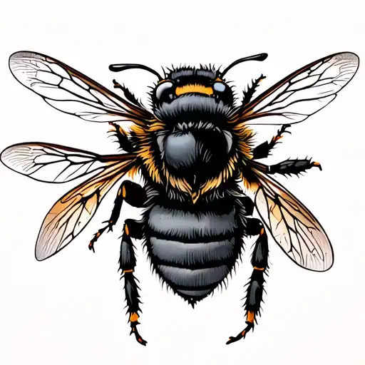 Word 'Munamuni' With A Realistic Bee