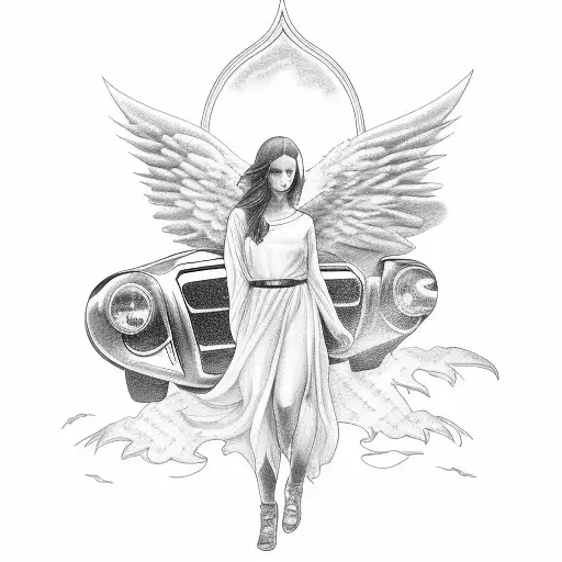 Race Car With An Angel
