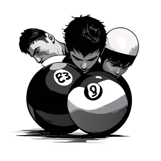 Tattoo Idea That Involves Brotherhood And Pool Balls