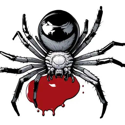 Hourglasse Spider Blood Time