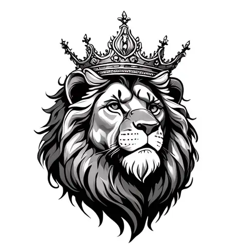 Lion With A Crown Made