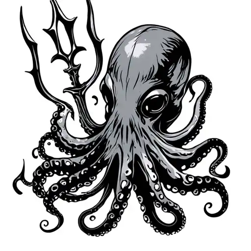 Trident And Octopus