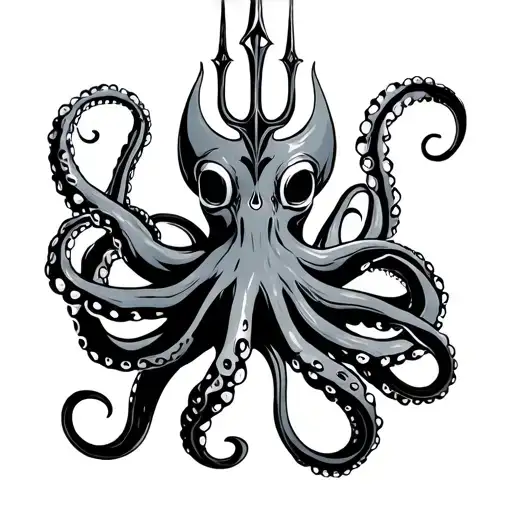Trident And Octopus Wrapped