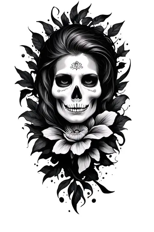 Black Grey Style Tattoo Depicting
