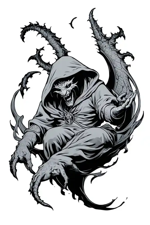 Hooded Demon Floating