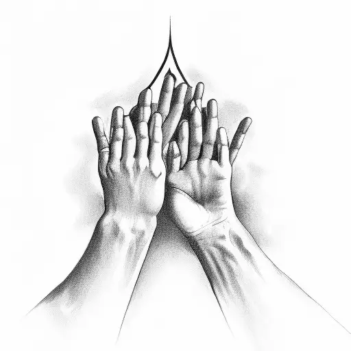 Open Hand Holds An Angel