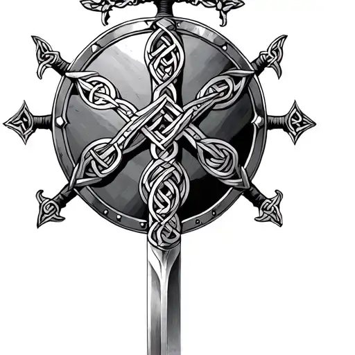Celtic Shield And Sword