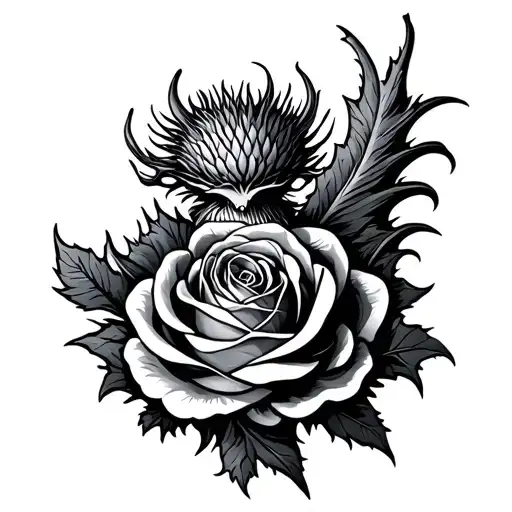 Scottish Thistle English Rose Welsh Dragon