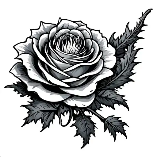 Scottish Thistle English Rose Welsh Dragon Wrapped