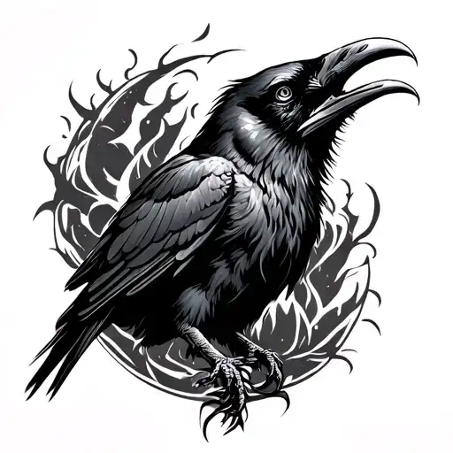 Raven Throat Black Work