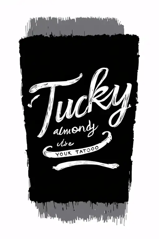 Tucky Name In Quotes With Almond