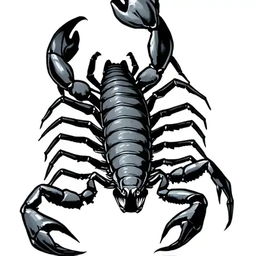 Scorpion And Man Looking