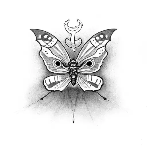 Halloween Scary Moth