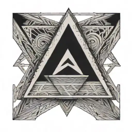 Triangle With Line Going Through