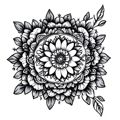 Mandala And Floral