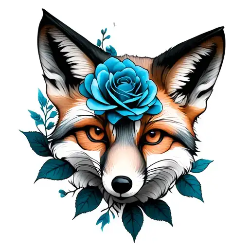 Fox Blue Rose