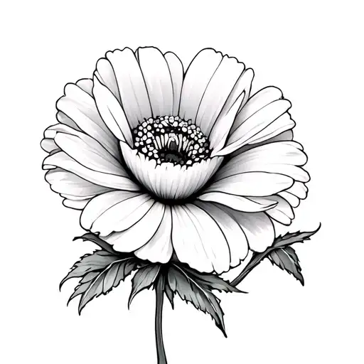 Poppy Flower And Daisy Flower